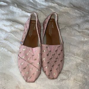 Toms Pink Flamingo Sneakers